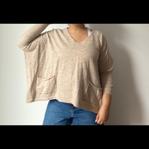 Beige 100% wool sweater - Picture 3 of 3